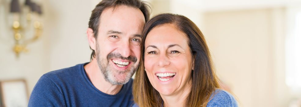 Two people in Chester-le-Street with dental implants